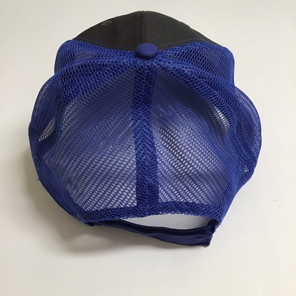 TOHO Marine Outdoors Hat Mesh Cap Adjusts Blue Gray White Lake Boating Sea - Picture 9 of 10